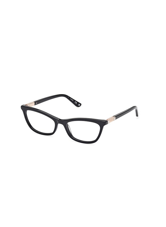 GUESS Women's's Rectangular Eyeglass Frames Shiny Black GUESS GU5019800152 52 mm - Image 1