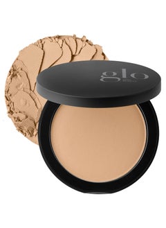 Glo Skin Beauty Pressed Base Powder Foundation Makeup (Honey Medium) - Flawless Coverage for a Radiant Natural, Second-Skin Finish