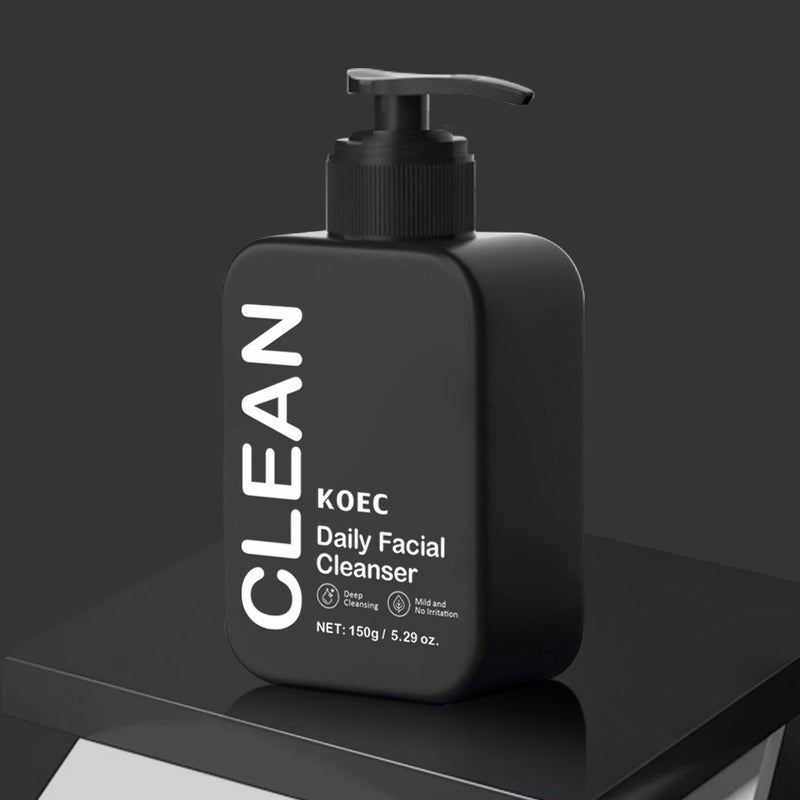 Koec Men'S Facial Skin Care Set Cleansing Facial Cleanser Moisturizing Cream Two-Piece Set 150G - Image 1