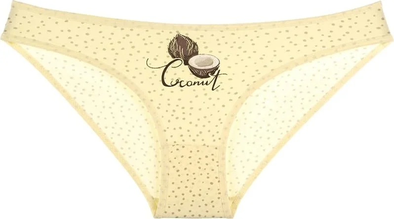 Donella 10 Pcs. Colorful Coconut Printed Women's Panties - 211160B
