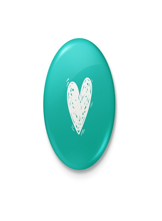 Heart Doodle - Minimal Badge - With Safety Pin back