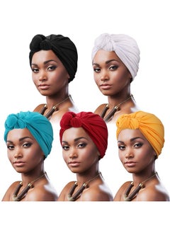 5 Pack Knotted Headwraps For Women African Turban Pre-Knotted Beanie Headwraps Hair Covers - pzsku/Z0C74F35E6EBBA8E760F7Z/45/_/1735213932/f9e80a8c-1109-43c5-9f7c-86195e96baaa