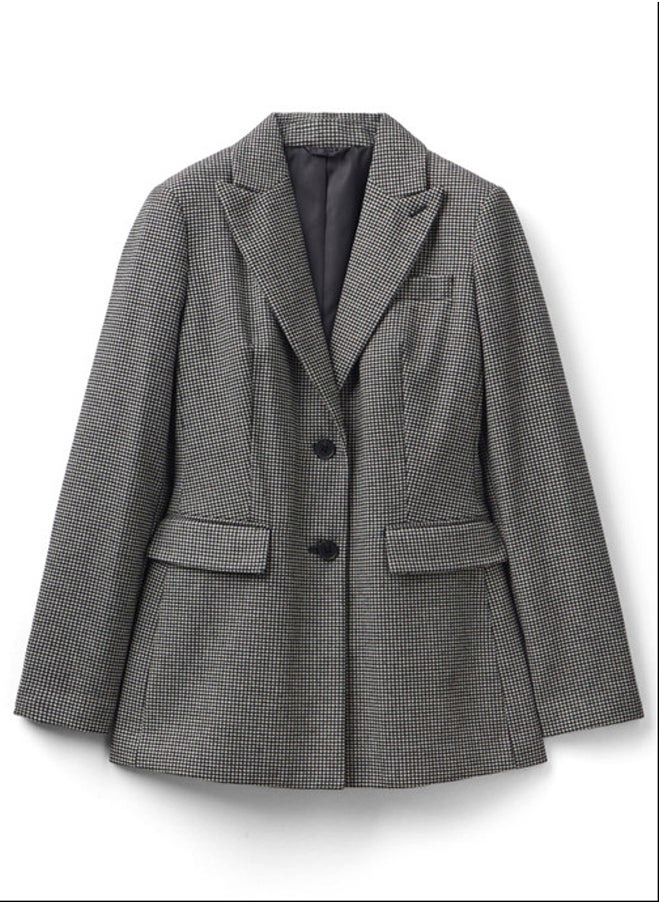 HOUNDSTOOTH JACKET IN WOOL BLEND
