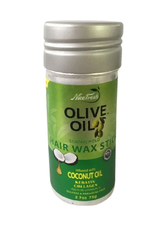 Nice Fresh - Olive Oil Strong Hold  Hair Wax Stick Infused with Coconut Oil 75 gm - Image 1