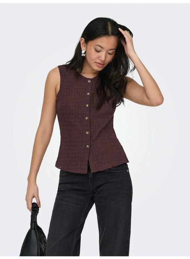 اونلي Onlilse Life Structure Vest Cardigan