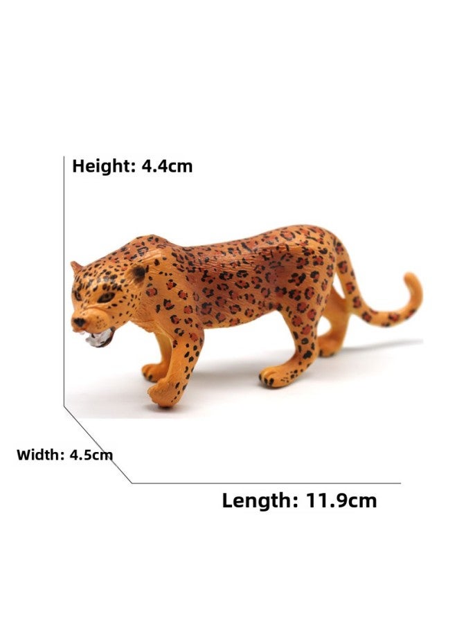 Animal Model Special For Teaching And Education Animal Model Kangaroo Elephant Lion Tiger Deer Ostrich Wolf-Color:4044 Jaguar (35g)  - Image 1