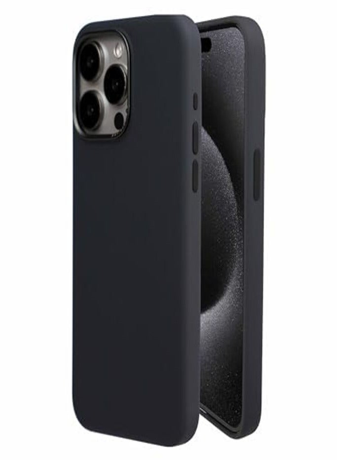 Maxwell Electronics Maxwell Silico Series Compatible with MagSafe Case for iPhone 15 Pro - Full Protection, Drop-Proof, Metallic Camera Lens Protection, MagSafe Compatible (Black) - Image 1