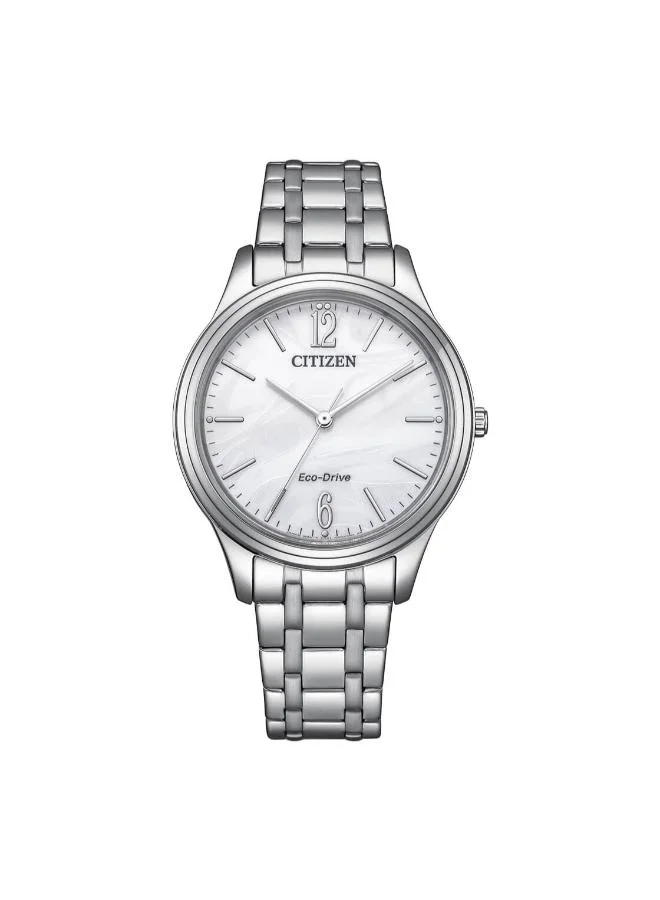 CITIZEN Women's Stainless Steel Analog Watch EM0411-71A - 34 mm