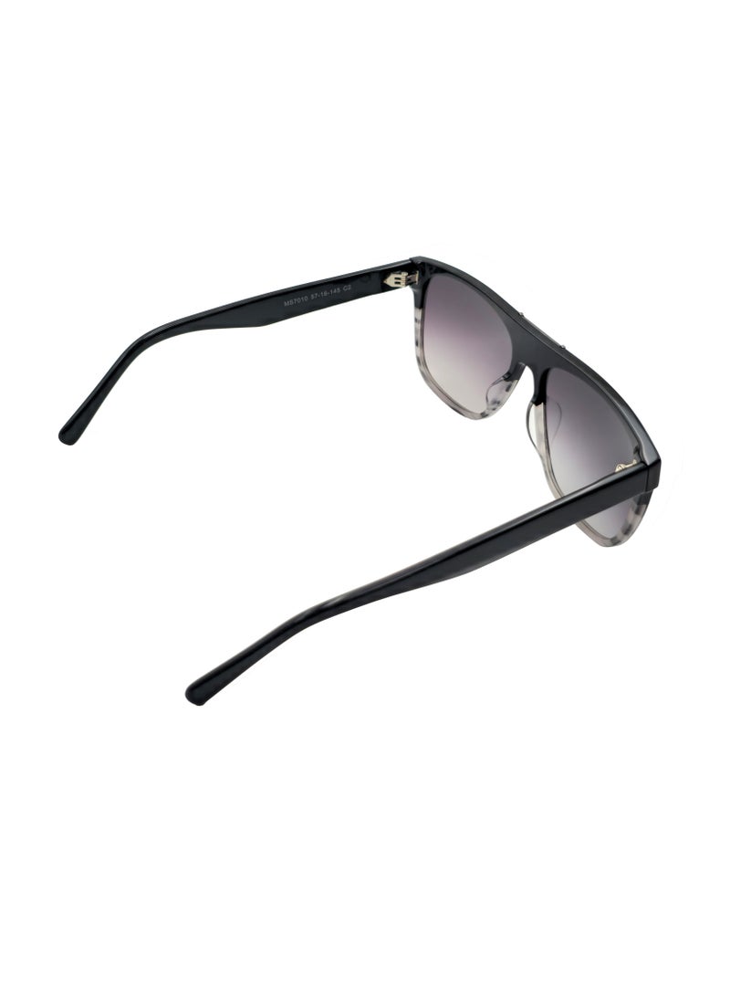 دلس دي إل إس نظارات شمسية للرجال والنساء - إطار أسيتات طيار مع عدسات واقية من الأشعة فوق البنفسجية متعددة الاستخدامات (MS7010-C2) - Image 4