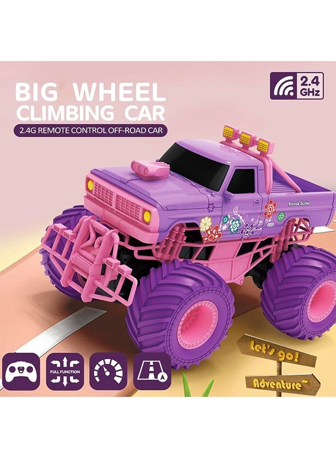 JJRC 1:18 RC Car, Remote Control Car for Gifts Kids, 2.4 Ghz High Speed 20 Km/h RC Truck, All Terrains Pink Off Road for 4 5 6 7 8 9 Years Old Birthday Gifts for Kids& Adults - Image 2
