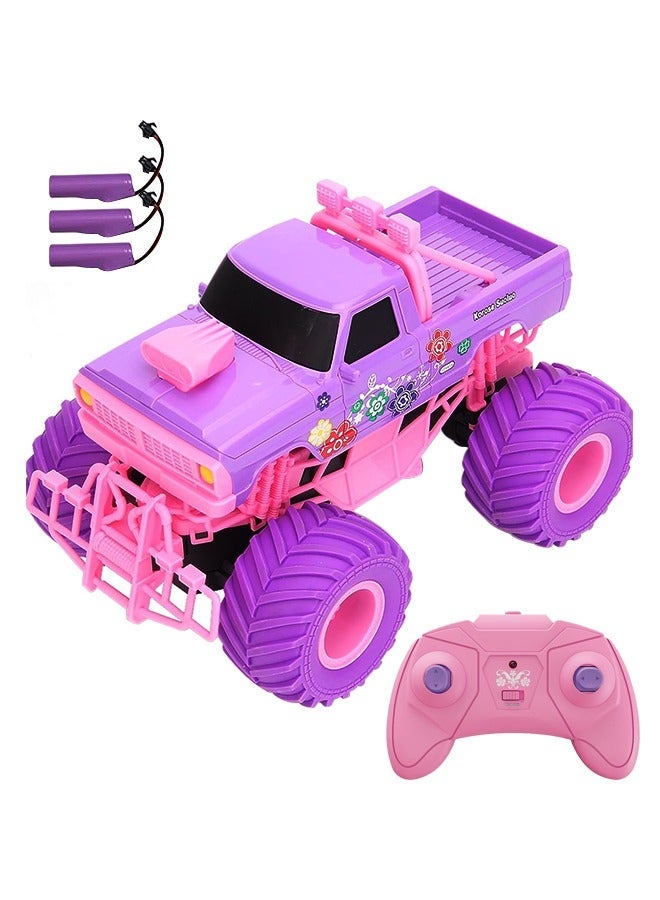 JJRC 1:18 RC Car, Remote Control Car for Gifts Kids, 2.4 Ghz High Speed 20 Km/h RC Truck, All Terrains Pink Off Road for 4 5 6 7 8 9 Years Old Birthday Gifts for Kids& Adults - Image 1