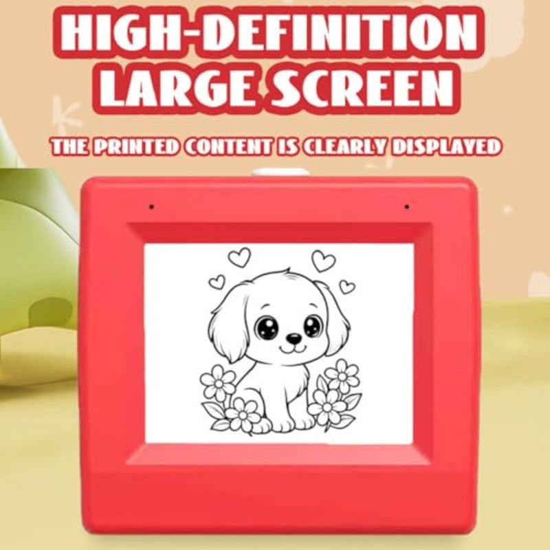 Sticker Printer Smart AI Voice Thermal Printer Box with 2.8 in Display Inkless Portable Thermal Sticker Maker for Scrapbooking Crafts Gift Wrapping Wireless Bluetooth Rechargeable Battery 3 PCS Thermal Paper Rolls Included - Image 2