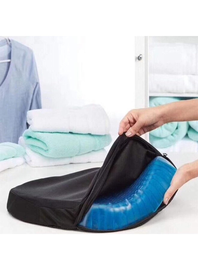 Double Layer Gel Seat Cushion with Non-Slip Cover, Breathable Honeycomb Pressure Relief Cushion for Office Chair, Car Seat and Wheelchair, 39 × 32 × 4 cm - Image 2