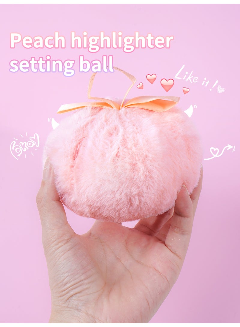 MAANGE 1Pcs Large Fluffy Powder Puff, Soft Body Powder Puff Round Powder Loose Puff Washable Cosmetic Puff with Ribbon Bow Handle, Loose Powder Puffs Wet Dry Makeup Tool - Image 4