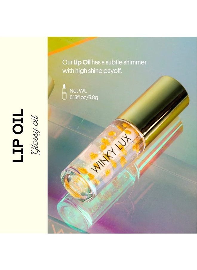 Winky Lux Lip Oil, Hydrating Lip Oil with Jojoba Oil - Hydrating Lip Gloss Oil, Lip Oil Clear  - Image 2