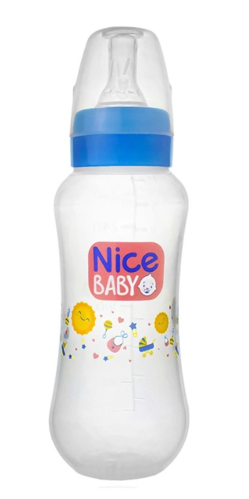 نايس بيبي ببرونة نايس بيبى بدون بيد 280 ml - لبنى- متعددة الاشكال - Image 1