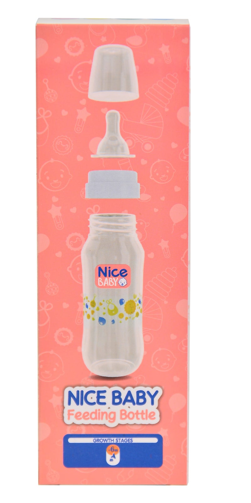 نايس بيبي ببرونة نايس بيبى بدون بيد 280 ml - لبنى- متعددة الاشكال - Image 3
