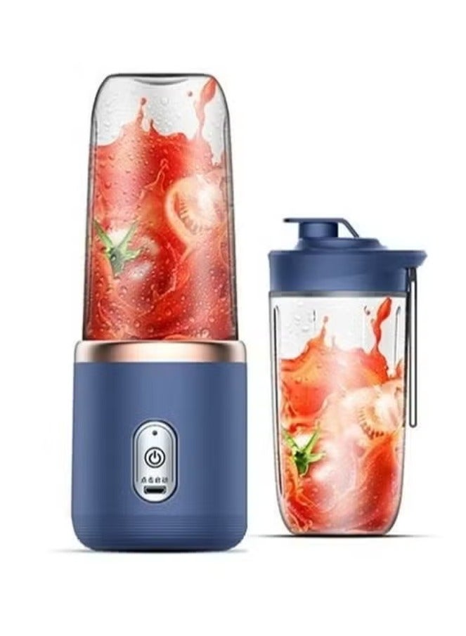 ELTRAZONE Portable USB Rechargeable Blender Juice Cup – 400ml Personal Size Smoothie Maker for Juices, Milkshakes, Protein Shakes & Baby Food – Mini Fruit Blender with 6 Sharp Stainless Steel Blades – Compact, Travel-Friendly, Easy to Clean, Ideal for Gym, Office, Outdoors, and Daily Use  - Image 1
