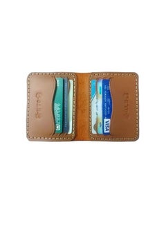 Ultra-high quality natural leather card wallet elegant handmade stitching