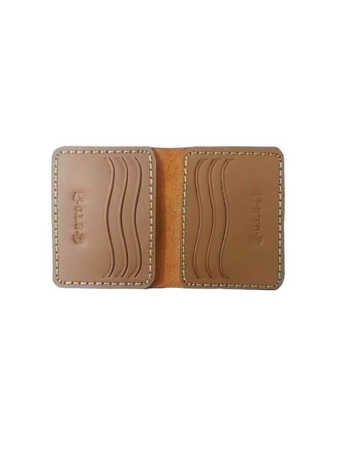 Generic - Ultra-high quality natural leather card wallet elegant handmade stitching - Image 1