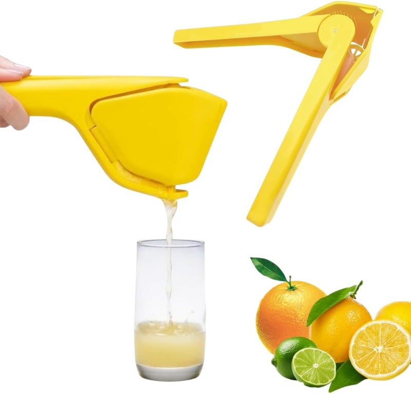 مارك عصّارة ليمون يدوية بلاستيكية:
عصّارة ليمون سهلة العصر تعمل يدويًا، بتصميم قابل للطي لتوفير المساحة أثناء التخزين. تتميز بمقبض مريح للاستخدام، مصنوعة من بلاستيك ABS عالي الجودة، وباللون الأصفر. - Image 1