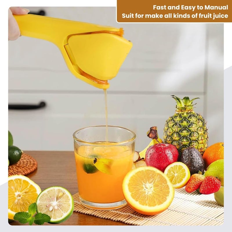 مارك عصّارة ليمون يدوية بلاستيكية:
عصّارة ليمون سهلة العصر تعمل يدويًا، بتصميم قابل للطي لتوفير المساحة أثناء التخزين. تتميز بمقبض مريح للاستخدام، مصنوعة من بلاستيك ABS عالي الجودة، وباللون الأصفر. - Image 2
