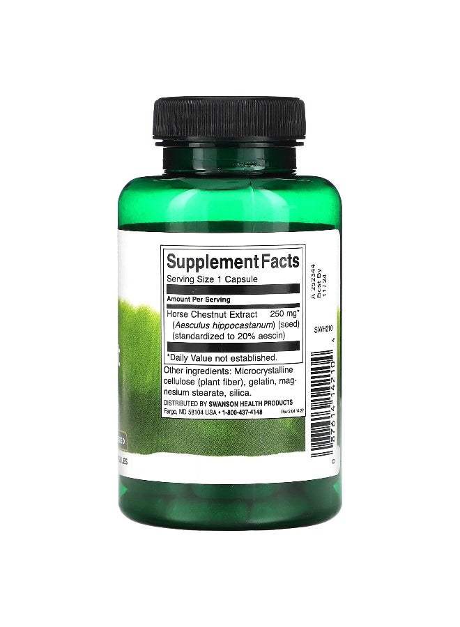 SWANSON سوانسون، مستخلص كستناء الحصان، 250 ملغ، 120 كبسولة - Image 2