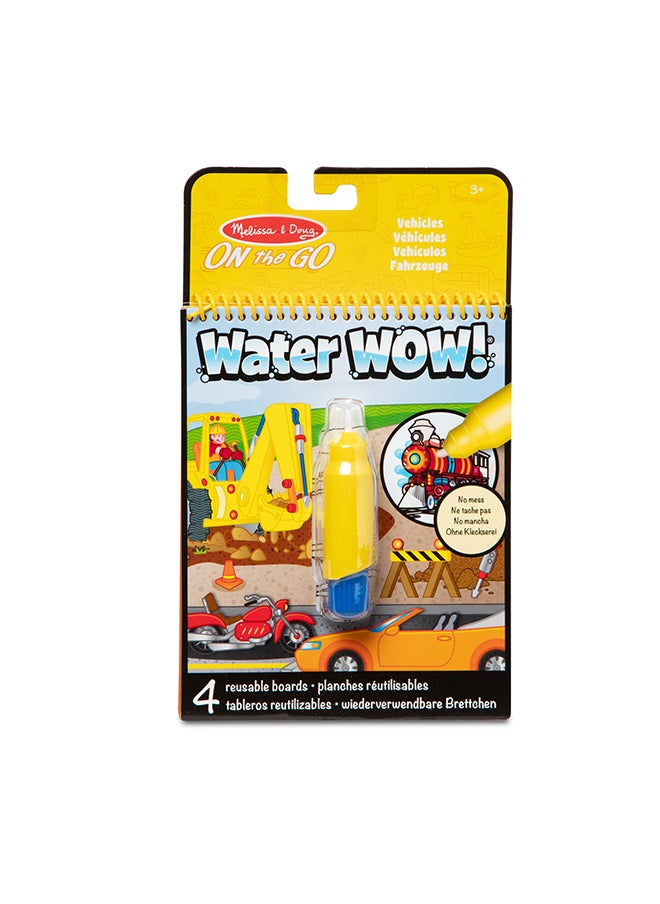 Melissa & Doug Melissa & Doug On the Go Water Wow! Reusable Water-Reveal Activity Pad - Vehicles  - Image 1
