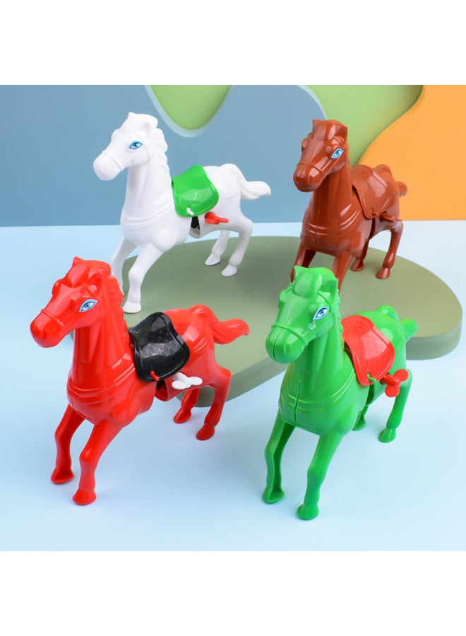 Children's Top-up Toys Chain Jumping And Jumping Horse Winding And Nostalgic Toy Stall Children's Gifts-Color:On The Chain Vault (random Color) - Image 1