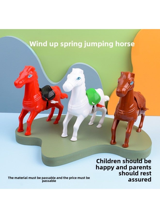 Children's Top-up Toys Chain Jumping And Jumping Horse Winding And Nostalgic Toy Stall Children's Gifts-Color:On The Chain Vault (random Color) - Image 5