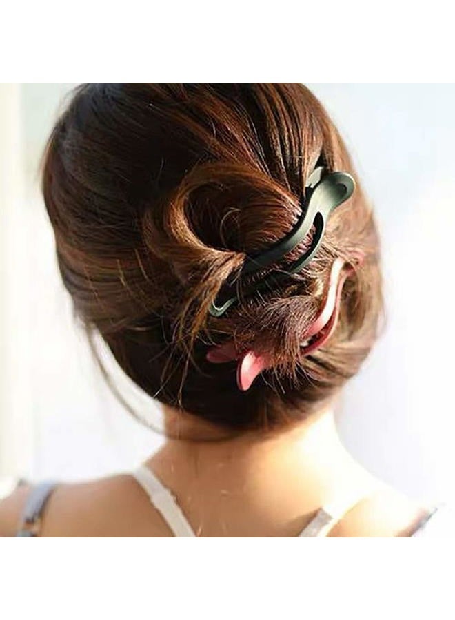 Tergy 6PCS Hair Claws Clips No Slip Strong Hair Clips Teeth Curve Durable Alligator Duck Bill Jaw Clips Hair Styling Accessories (01) - Image 4