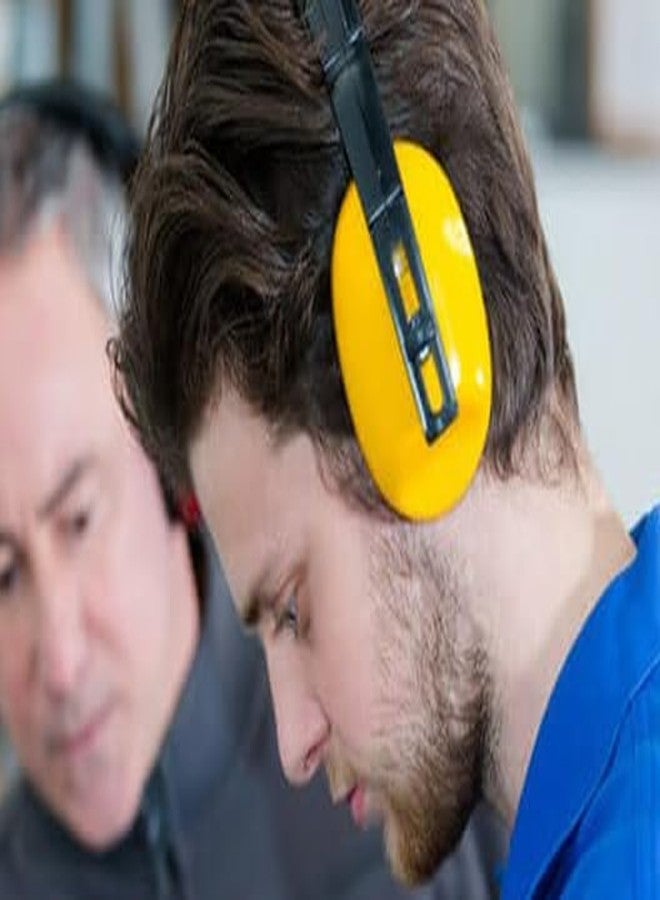 TheMujtaba Earmuff easily fit different head shapes/sizes Hearing Protection Lighter Weight & um Hearing Protection Yellow & Black (Pack Of 1) - Image 3