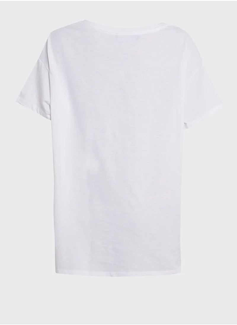 Violeta By Mango Graphic T-Shirt