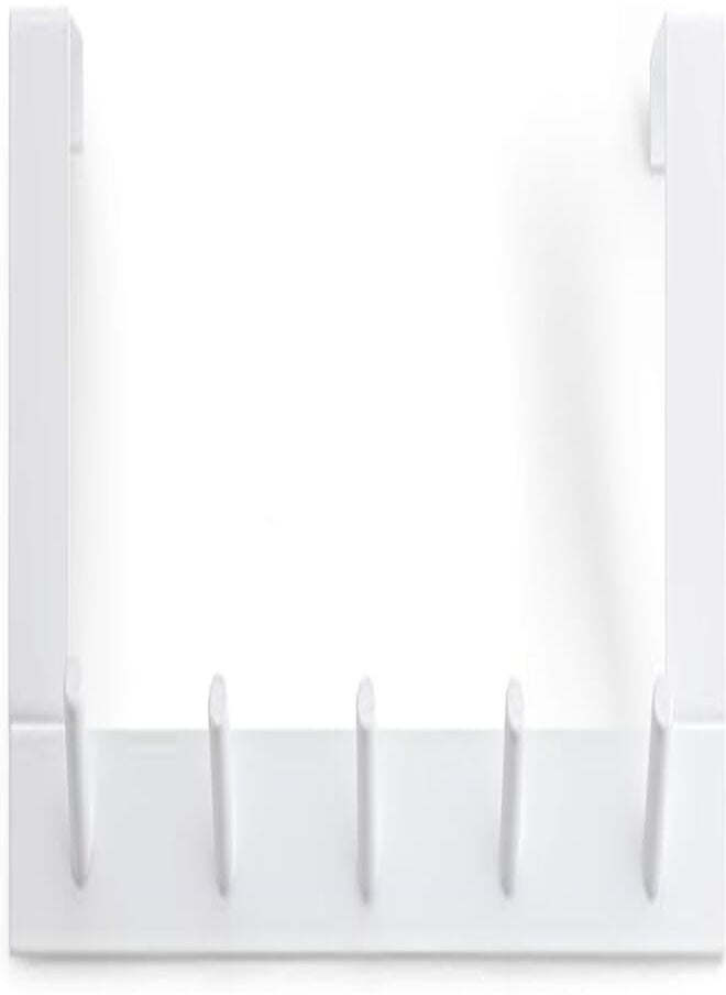 Rayen Rayen White Painted Steel Door Hook Rack 