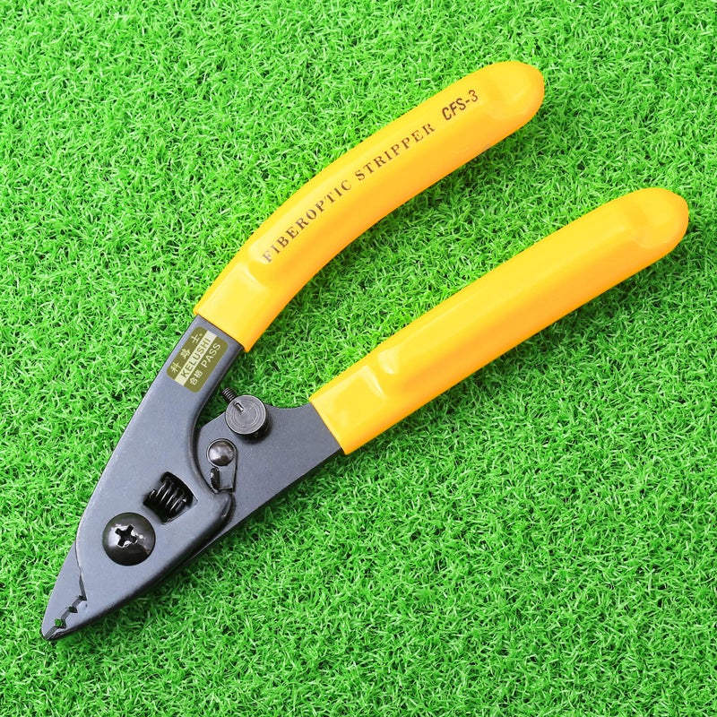 Cruiser CFS-3 Fiber Optic Stripper, Aluminum, Yellow: Strips 125Î¼m, 250Î¼m fiber coating, Ergonomic grip, 5.9 inches length - Image 2