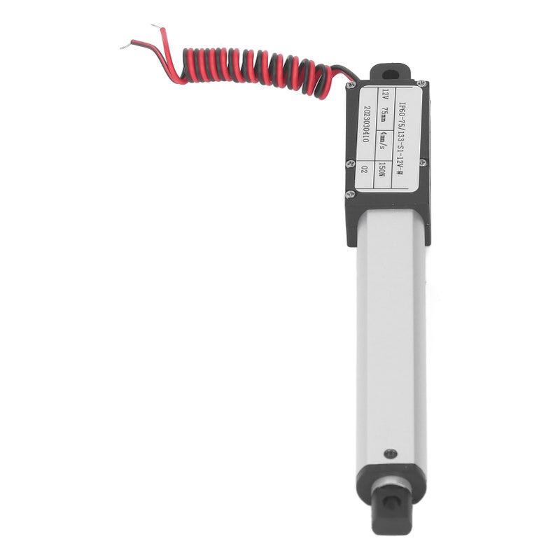 150N Electric Micro Linear Actuator Multi Protection Electric Mini Motion Actuator 75mm Stroke 12V No Bracket - Image 4