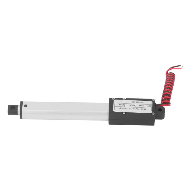 150N Electric Micro Linear Actuator Multi Protection Electric Mini Motion Actuator 75mm Stroke 12V No Bracket - Image 2