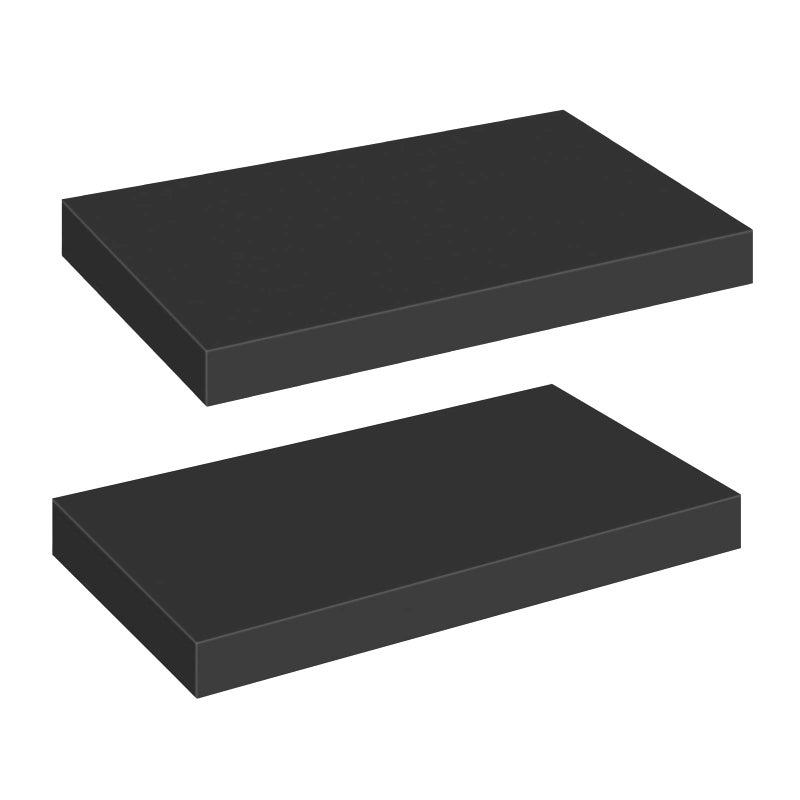 HOOBRO Floating Shelves for Wall Wall Mounted Shelf Set of 2 157 Hanging Shelf with Invisible Brackets for Wall in Bathroom Bedroom Toilet Kitchen Living Room Office Black BK40BJ01