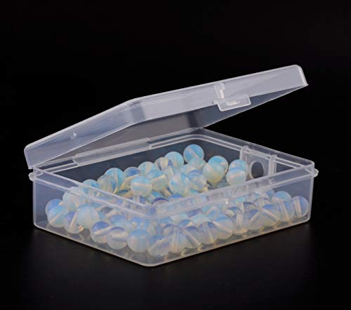 Cmidy Stone Beads 100pcs 8mm Opal Round Stone Beading Loose Gemstone Hole Size 1mm DIY Smooth Beads for Bracelet Necklace Earrings Jewelry Making (Opal, 8mm) - Image 5