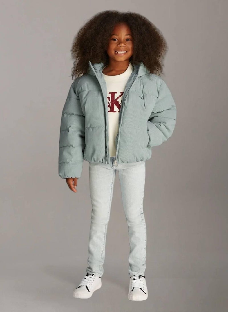 Calvin Klein Jeans Hooded Puffer Jacket - Image 1