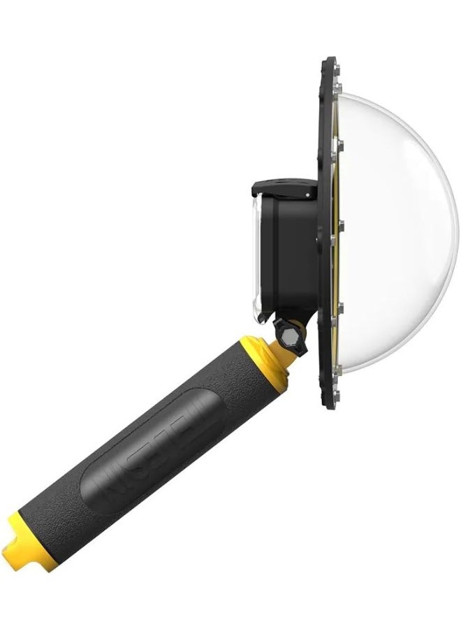 TELESIN بوابة قبة تحت الماء TELESIN لكاميرات GoPro HERO13 HERO12 HERO11 HERO10 HERO9 مع مقبض عائم وغطاء مقاوم للماء حتى عمق 30 متر - Image 4
