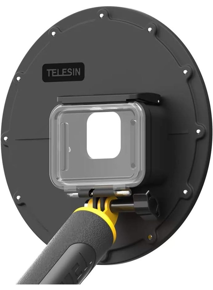 TELESIN بوابة قبة تحت الماء TELESIN لكاميرات GoPro HERO13 HERO12 HERO11 HERO10 HERO9 مع مقبض عائم وغطاء مقاوم للماء حتى عمق 30 متر - Image 2