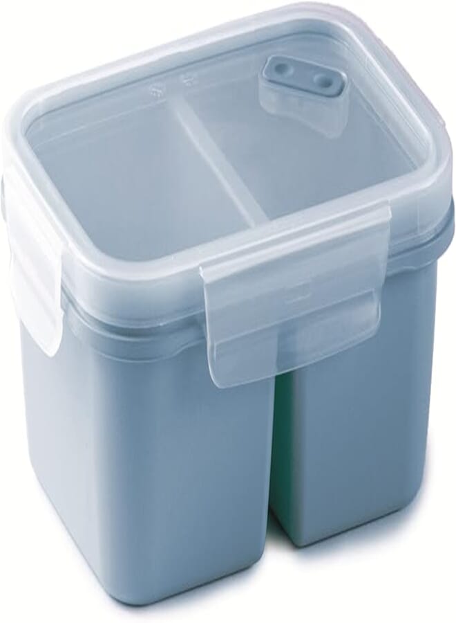 Snips 000880 Volume Snipslock Lunch Box Double Case | Lid with 4 Safety Locks | 0.80 LT | 18x14x8 | Made in Italy | 0% BPA and Phthalate Free, Plastic 000880