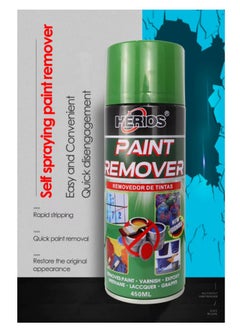 HERIOS Paint Remover Spray, 450ml, Multi-Surface Paint and Varnish Stripper for Metal, Wood, Plastic  - Image 4