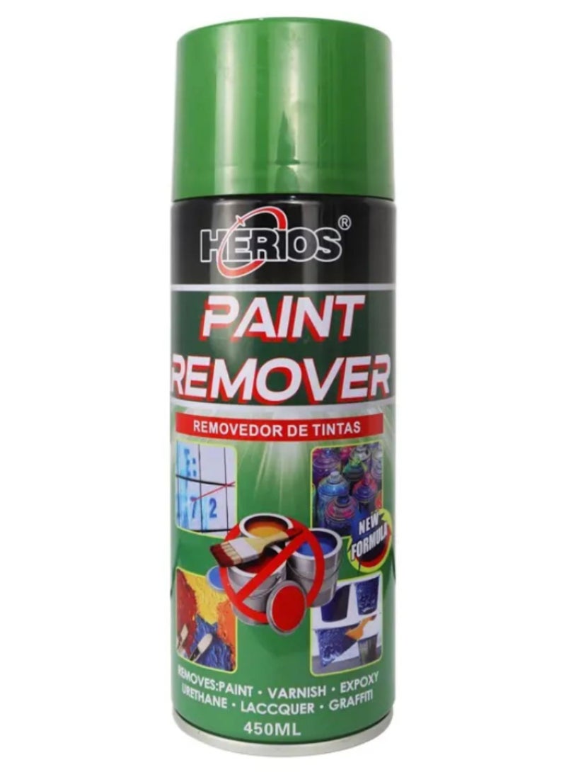 HERIOS Automotive Paint Remover Spray 450ml – Multi-Surface Paint & Varnish Stripper for Car Body, Metal, Plastic & Alloy Parts - Image 1