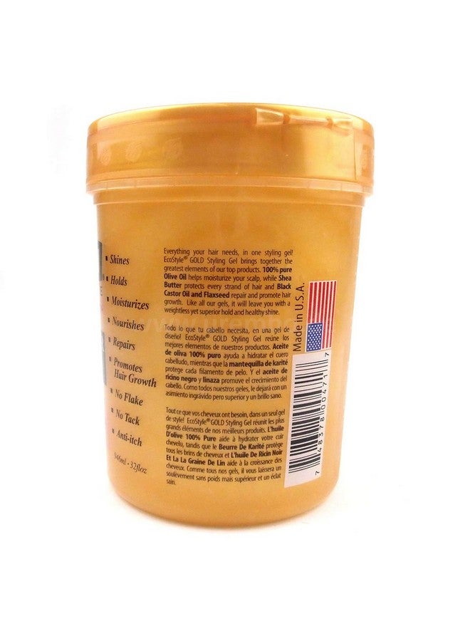 ecoco Eco Style Gel Olive Oil And Shea Butter Black Castor Oil And Flaxseed Superior Hold And Healthy Shine Helps Moisturize Scalp Repairs Damaged Follicles Promotes Hair Growth 32 Oz - Image 4