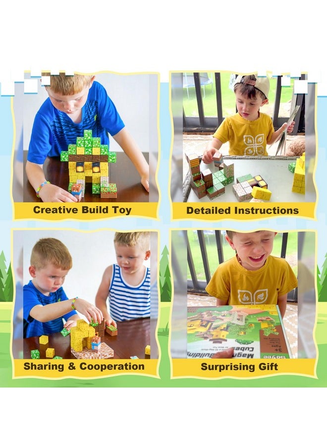 Soyee Magnetic Blocks Building Toys - Build Mine Magnet World Bee Cottage Building Set Kids Toys for Ages 3-12 STEM Sensory Toys Buildable Game Elements Gifts for 3+ Year Old Boys & Girls  - Image 3