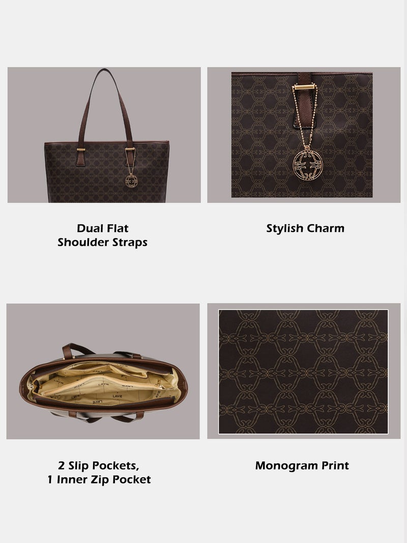 لافي حقيبة لافي نسائية بطبعة شيري بني - Image 4