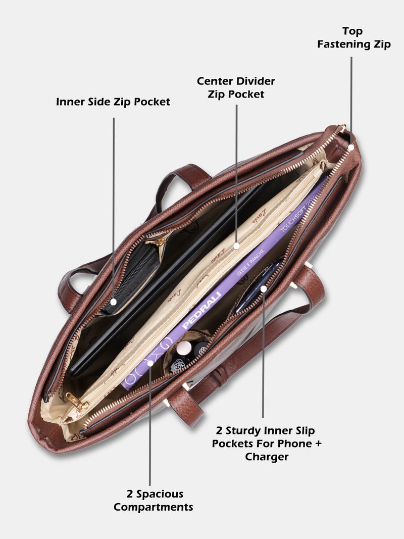 لافي حقيبة لافي نسائية بطبعة شيري بني - Image 2