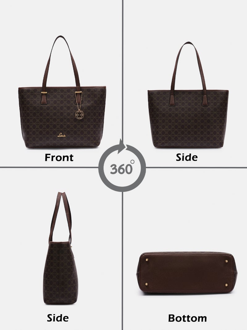 لافي حقيبة لافي نسائية بطبعة شيري بني - Image 5